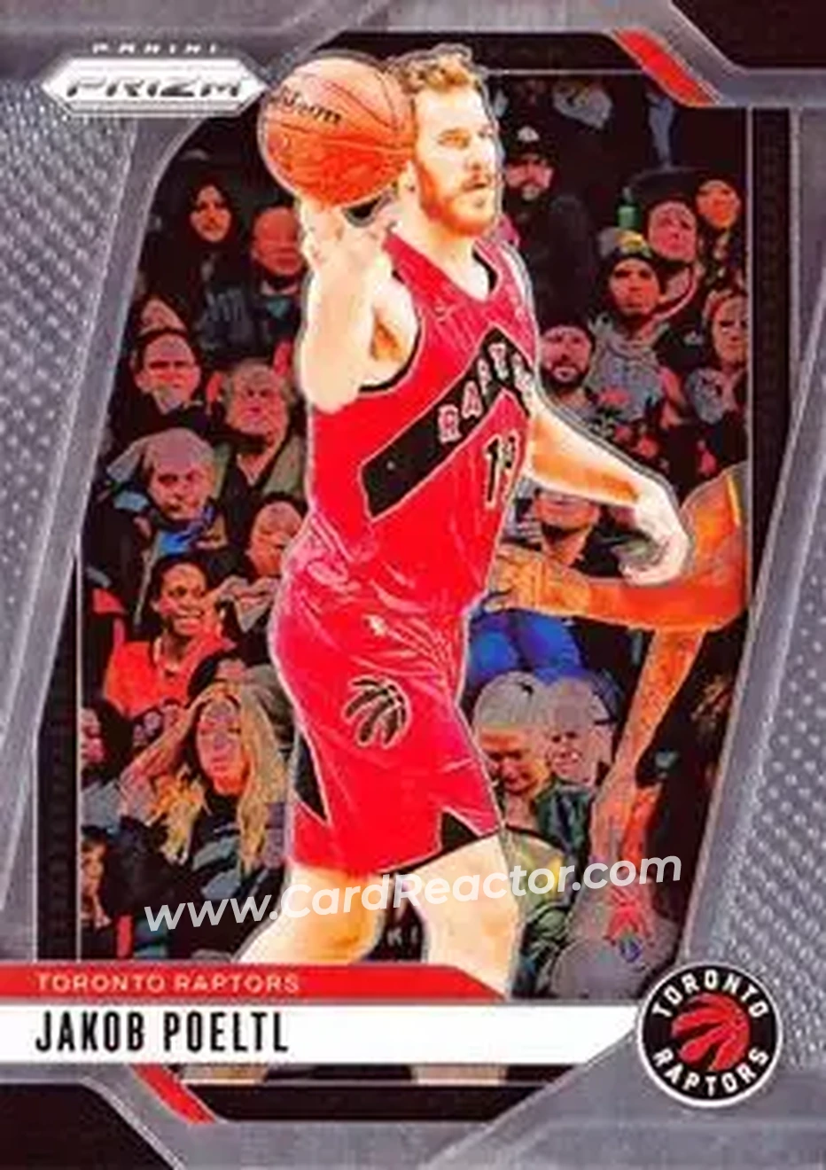 2024-25 Panini Prizm #198 - Jakob Poeltl - Toronto Raptors - Front 2024-25 Panini Prizm #198 - Jakob Poeltl - Toronto Raptors - Front