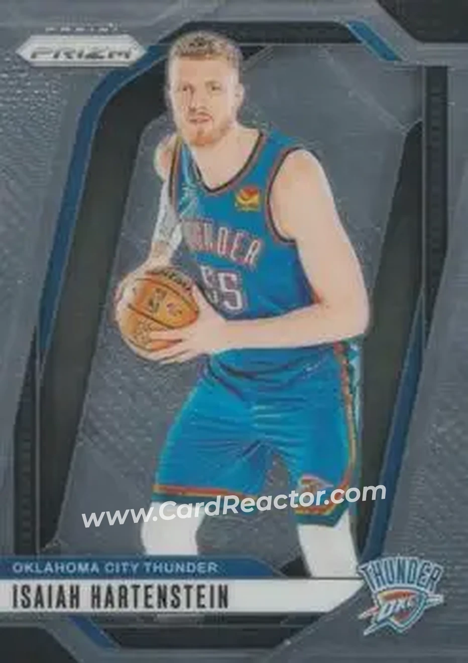 2024-25 Panini Prizm #154 - Isaiah Hartenstein - Oklahoma City Thunder - Front 2024-25 Panini Prizm #154 - Isaiah Hartenstein - Oklahoma City Thunder - Front