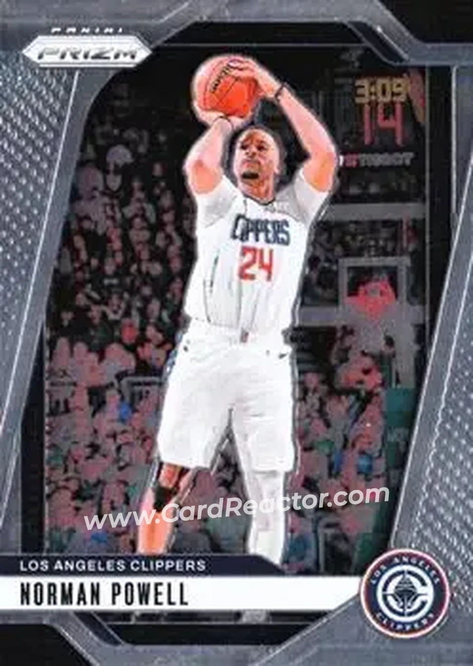 2024-25 Panini Prizm #203 - Norman Powell - Los Angeles Clippers - Front 2024-25 Panini Prizm #203 - Norman Powell - Los Angeles Clippers - Front