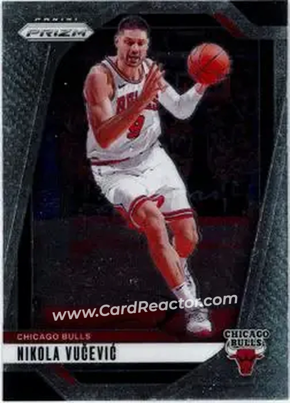 2024-25 Panini Prizm #216 - Nikola Vučević - Chicago Bulls - Front 2024-25 Panini Prizm #216 - Nikola Vučević - Chicago Bulls - Front