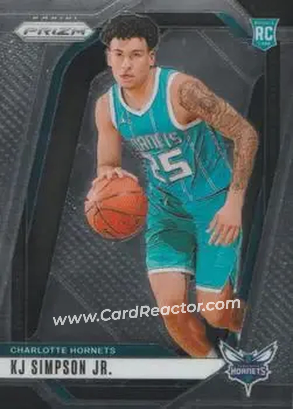 2024-25 Panini Prizm #247 - KJ Simpson Jr. - Charlotte Hornets - Front