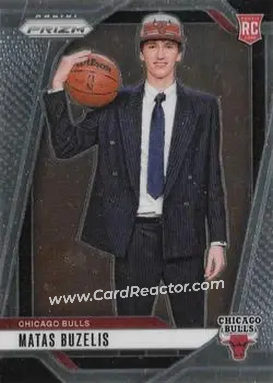 2024-25 Panini Prizm #252 - Matas Buzelis - Chicago Bulls - Front 2024-25 Panini Prizm #252 - Matas Buzelis - Chicago Bulls - Front