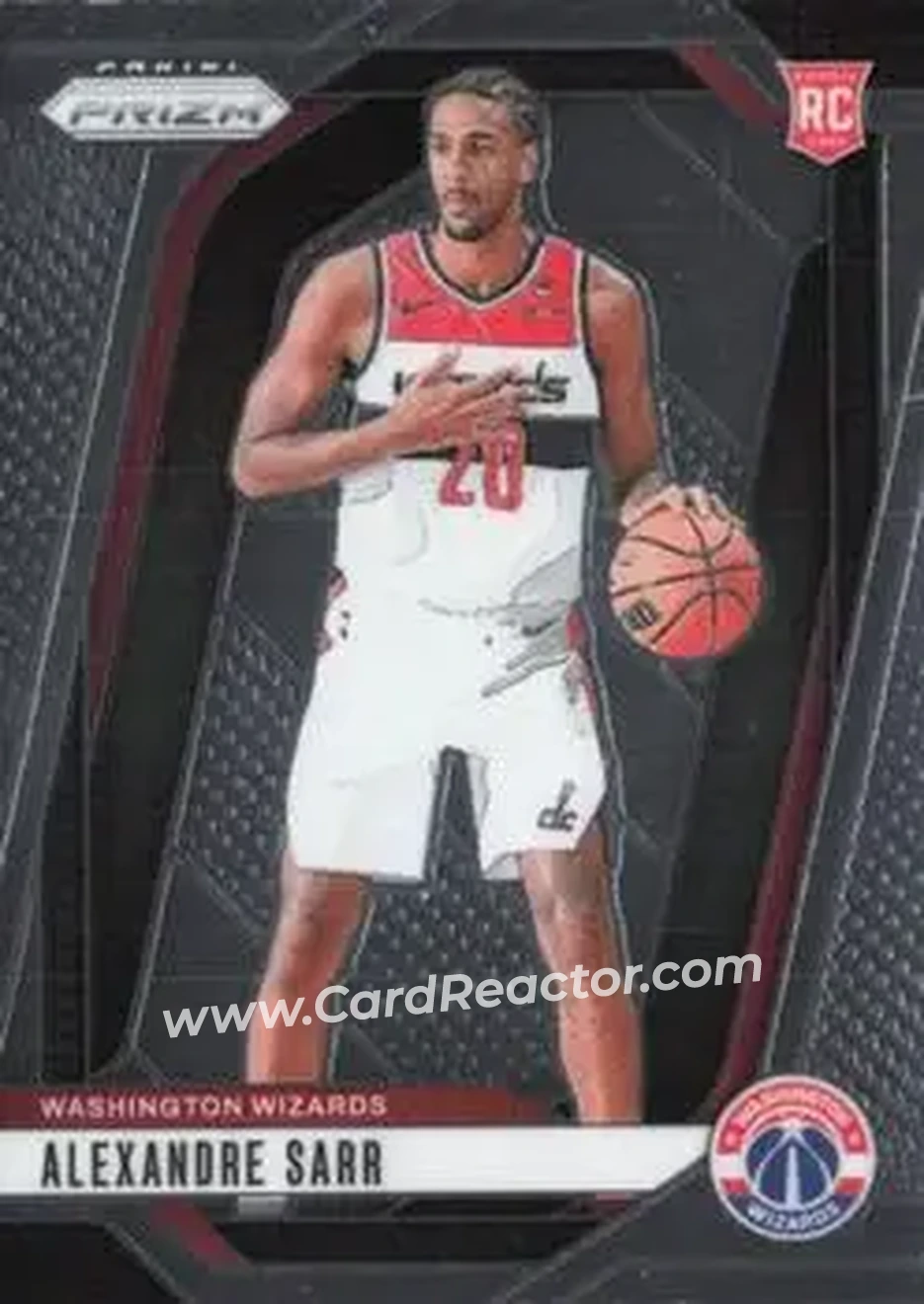 2024-25 Panini Prizm #264 - Alex Sarr - Washington Wizards - Front 2024-25 Panini Prizm #264 - Alex Sarr - Washington Wizards - Front