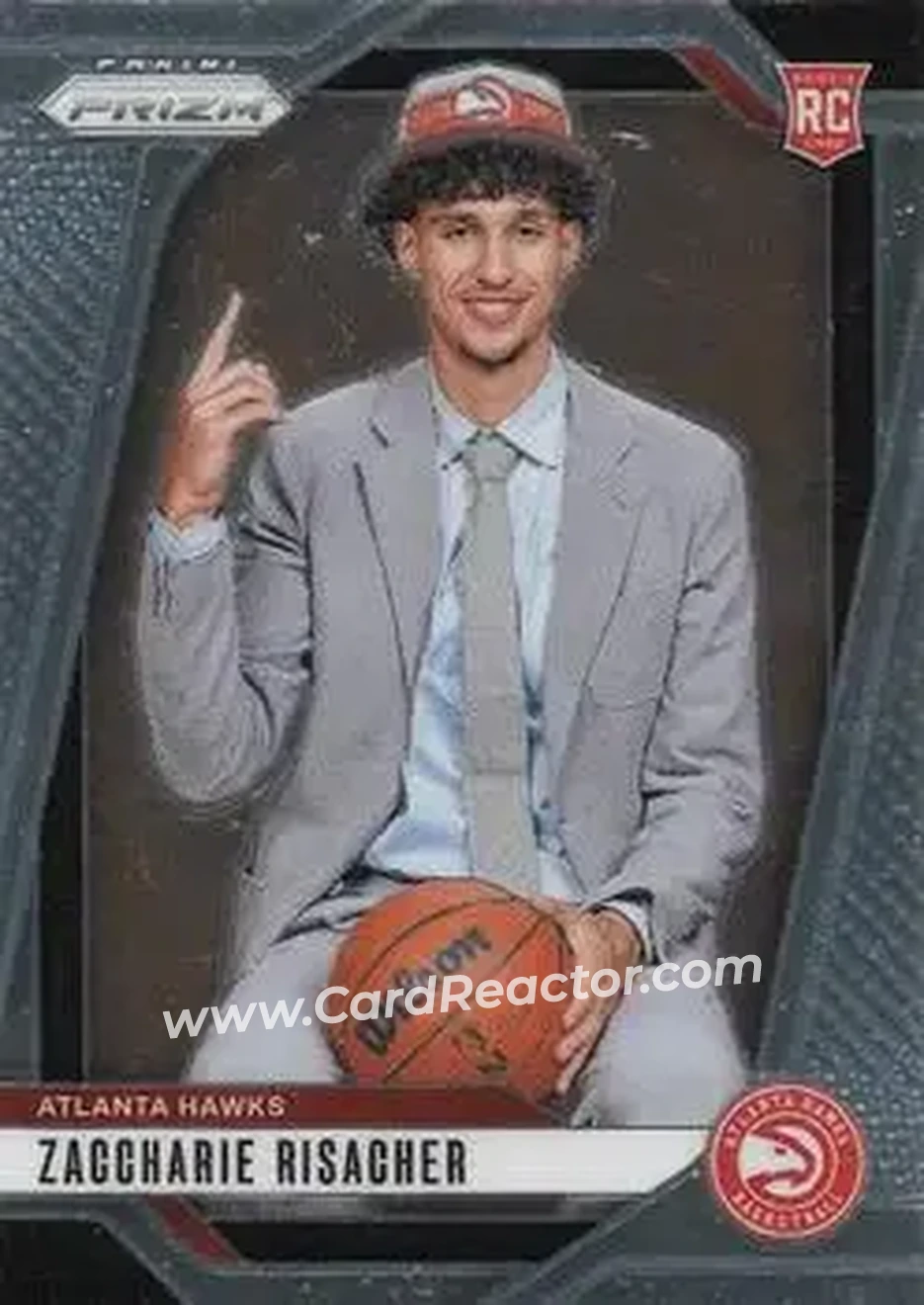2024-25 Panini Prizm #265 - Zaccharie Risacher - Atlanta Hawks - Front