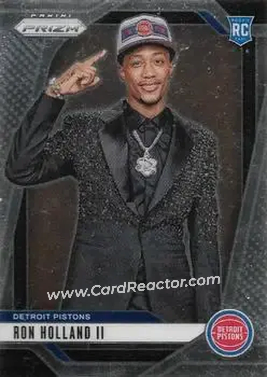 2024-25 Panini Prizm #269 - Ron Holland II - Detroit Pistons - Front 2024-25 Panini Prizm #269 - Ron Holland II - Detroit Pistons - Front