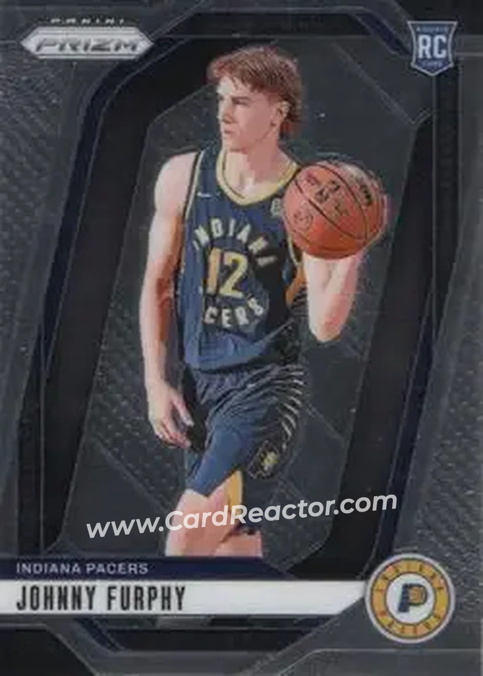 2024-25 Panini Prizm #237 - Johnny Furphy - Indiana Pacers - Front 2024-25 Panini Prizm #237 - Johnny Furphy - Indiana Pacers - Front