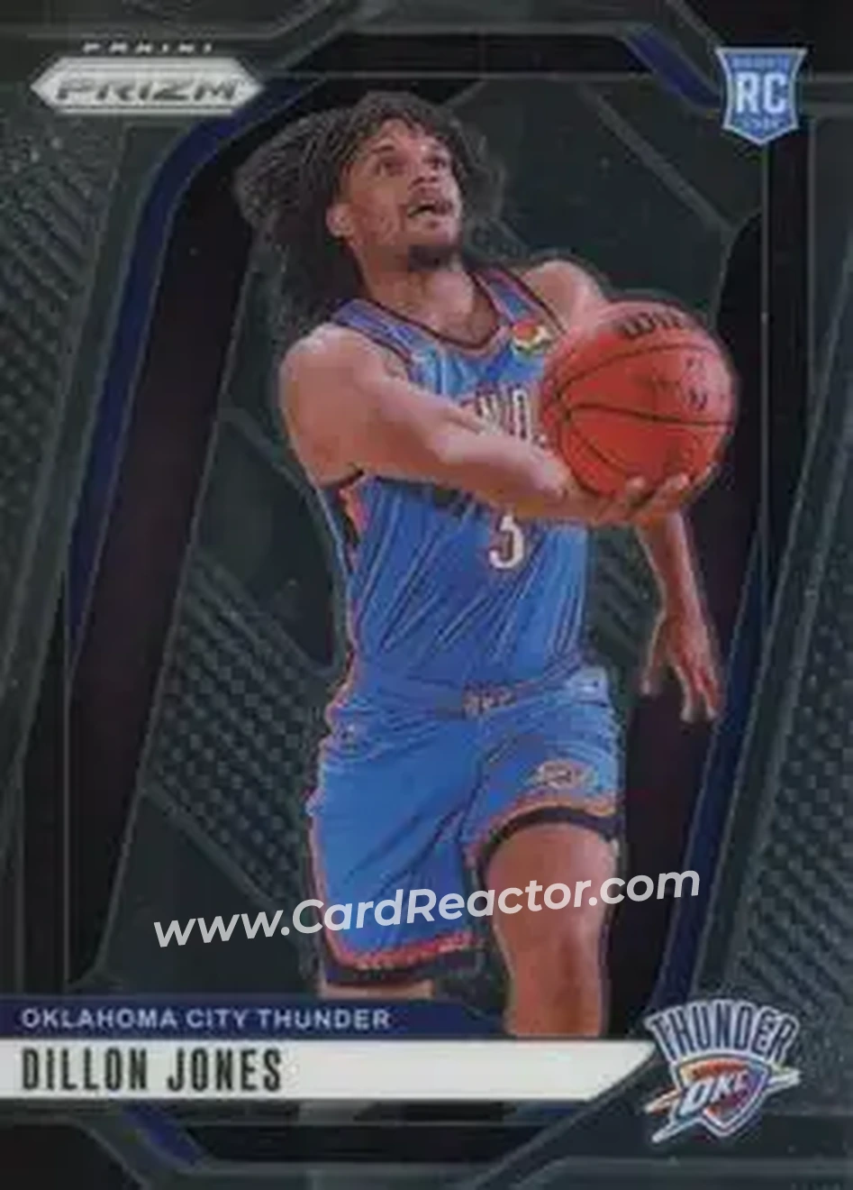 2024-25 Panini Prizm #240 - Dillon Jones - Oklahoma City Thunder - Front 2024-25 Panini Prizm #240 - Dillon Jones - Oklahoma City Thunder - Front
