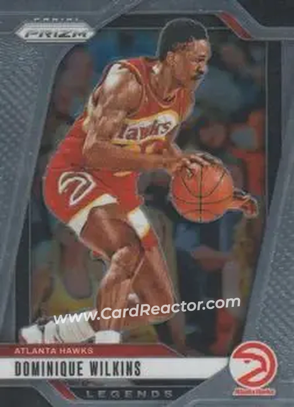 2024-25 Panini Prizm #282 - Dominique Wilkins - Atlanta Hawks - Front 2024-25 Panini Prizm #282 - Dominique Wilkins - Atlanta Hawks - Front