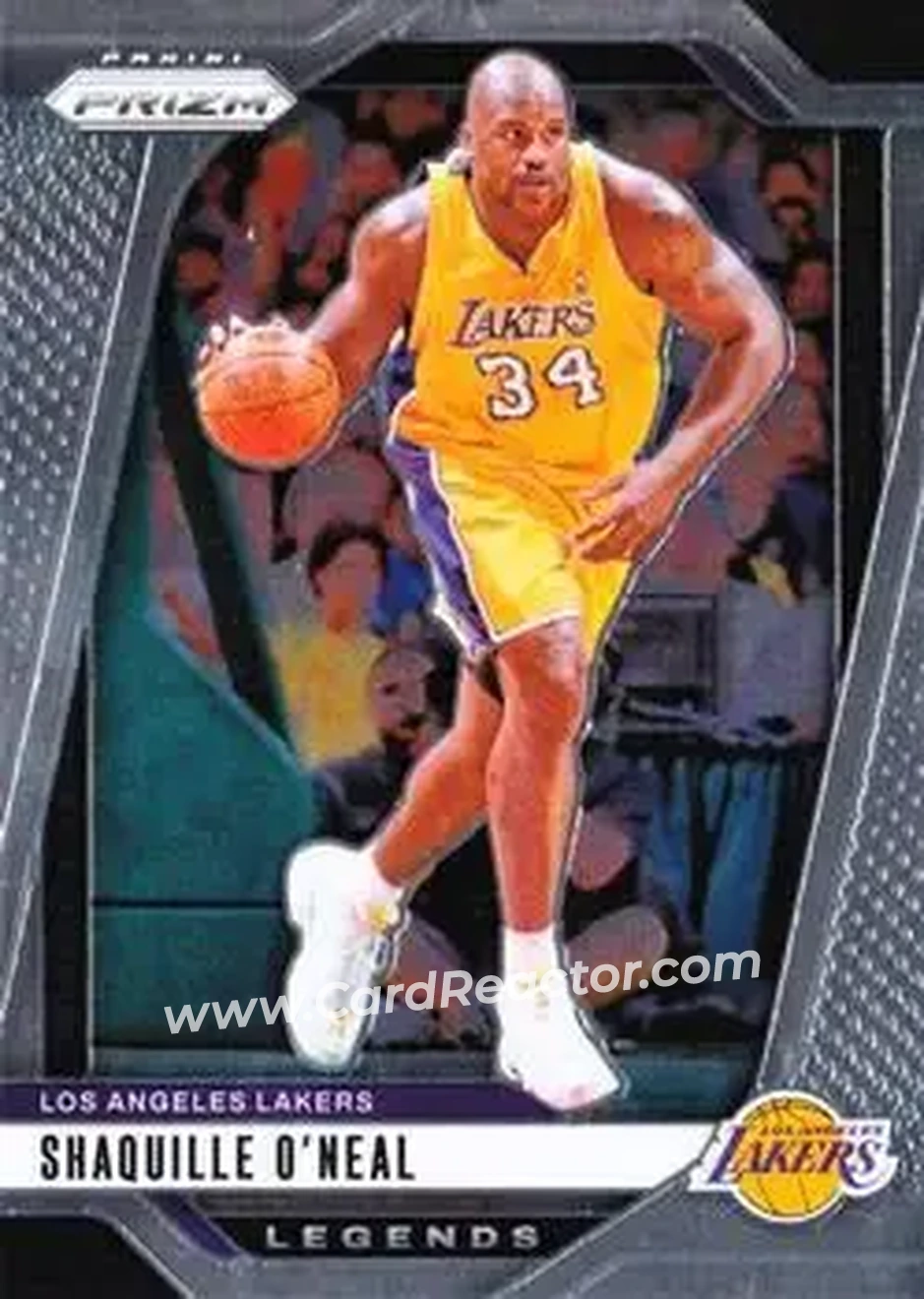 2024-25 Panini Prizm #290 - Shaquille O'Neal - Los Angeles Lakers - Front 2024-25 Panini Prizm #290 - Shaquille O'Neal - Los Angeles Lakers - Front