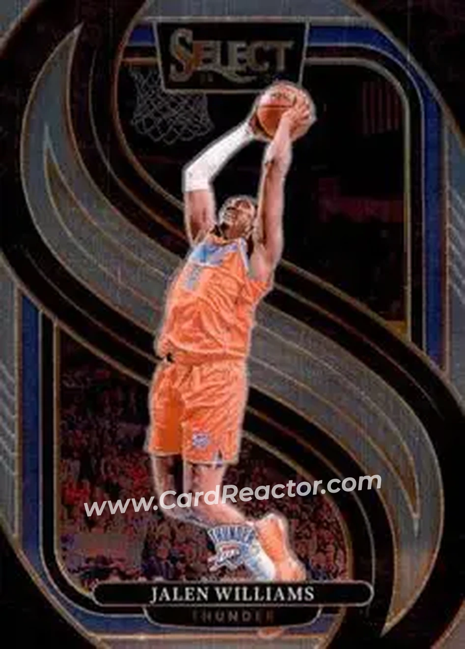 2024-25 Panini Select #124 - Jalen Williams - Oklahoma City Thunder - Front 2024-25 Panini Select #124 - Jalen Williams - Oklahoma City Thunder - Front