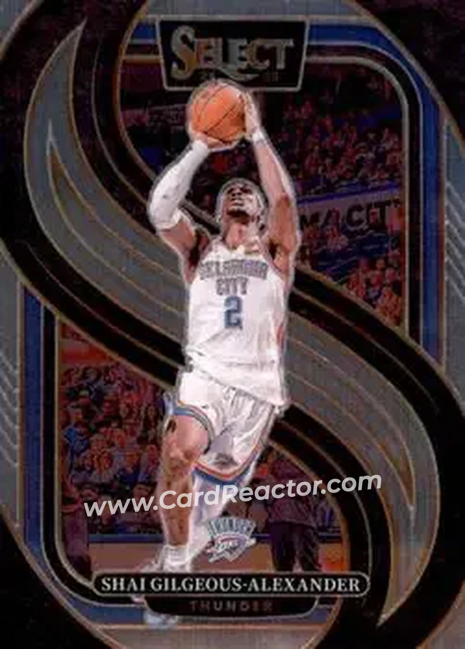 2024-25 Panini Select #131 - Shai Gilgeous-Alexander - Oklahoma City Thunder - Front 2024-25 Panini Select #131 - Shai Gilgeous-Alexander - Oklahoma City Thunder - Front