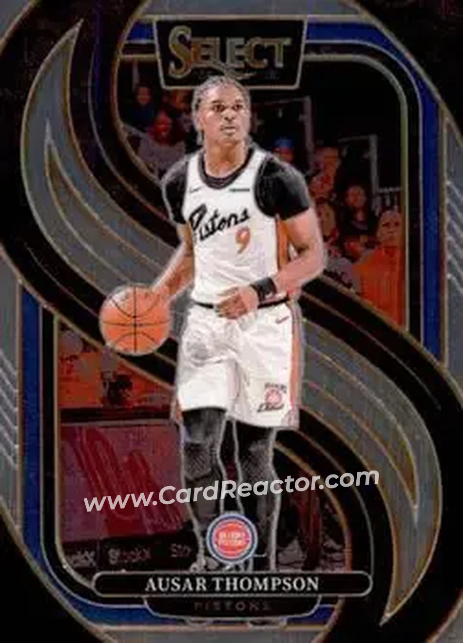 2024-25 Panini Select #153 - Ausar Thompson - Detroit Pistons - Front 2024-25 Panini Select #153 - Ausar Thompson - Detroit Pistons - Front