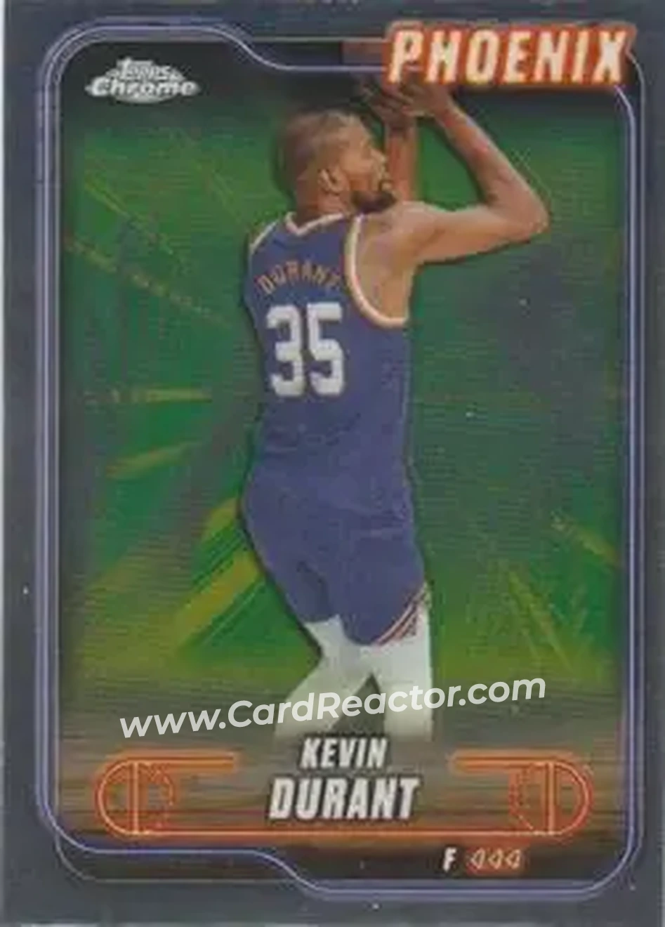 2024-25 Topps Chrome #101 - Kevin Durant - Phoenix Suns - Front