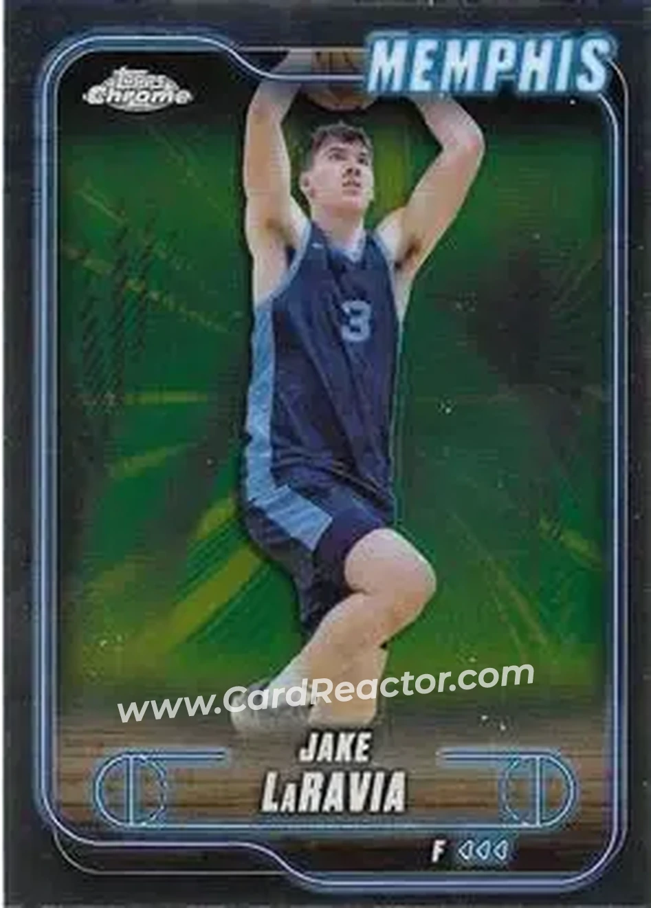 2024-25 Topps Chrome #104 - Jake LaRavia - Memphis Grizzlies - Front