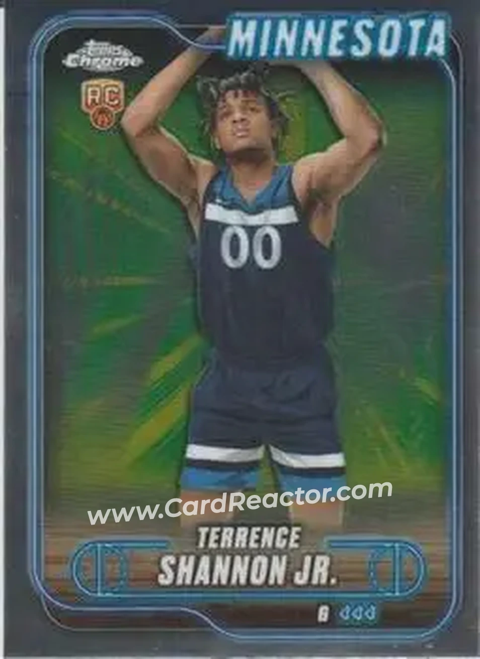 2024-25 Topps Chrome #105 - Terrence Shannon Jr. - Minnesota Timberwolves - Front