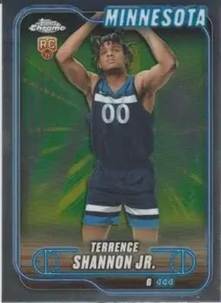 2024-25 Topps Chrome #105 - Terrence Shannon Jr. - Minnesota Timberwolves 2024-25 Topps Chrome #105 - Terrence Shannon Jr. - Minnesota Timberwolves