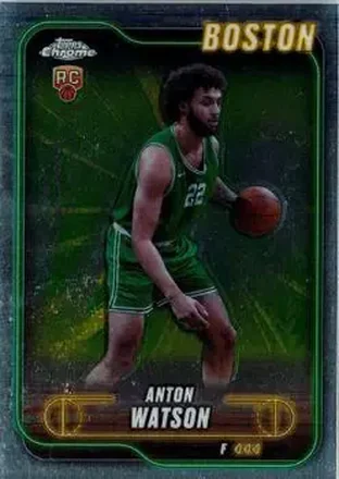 2024-25 Topps Chrome #107 - Anton Watson - Boston Celtics 2024-25 Topps Chrome #107 - Anton Watson - Boston Celtics