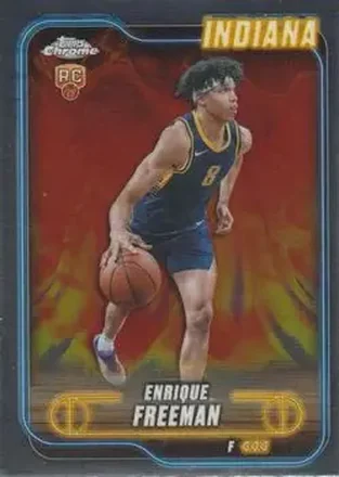 2024-25 Topps Chrome #111 - Enrique Freeman - Indiana Pacers 2024-25 Topps Chrome #111 - Enrique Freeman - Indiana Pacers
