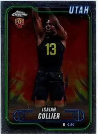 2024-25 Topps Chrome #112 - Isaiah Collier - Utah Jazz 2024-25 Topps Chrome #112 - Isaiah Collier - Utah Jazz