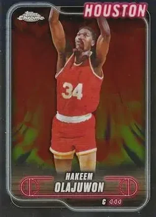 2024-25 Topps Chrome #115 - Hakeem Olajuwon - Houston Rockets
