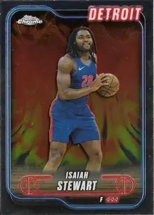 2024-25 Topps Chrome #116 - Isaiah Stewart - Detroit Pistons 2024-25 Topps Chrome #116 - Isaiah Stewart - Detroit Pistons