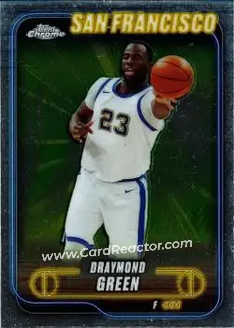 2024-25 Topps Chrome #123 - Draymond Green - Golden State Warriors - Front 2024-25 Topps Chrome #123 - Draymond Green - Golden State Warriors - Front