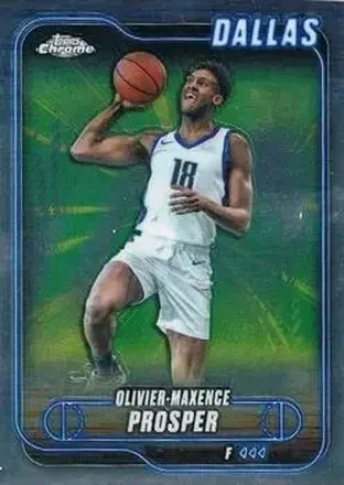 2024-25 Topps Chrome #126 - Olivier-Maxence Prosper - Dallas Mavericks