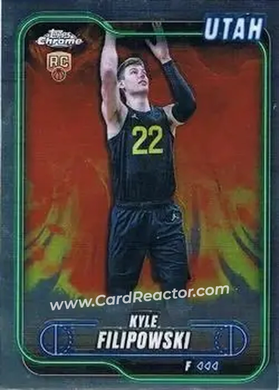 2024-25 Topps Chrome #127 - Kyle Filipowski - Utah Jazz - Front