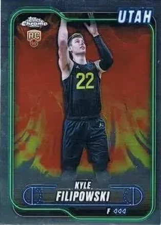 2024-25 Topps Chrome #127 - Kyle Filipowski - Utah Jazz 2024-25 Topps Chrome #127 - Kyle Filipowski - Utah Jazz