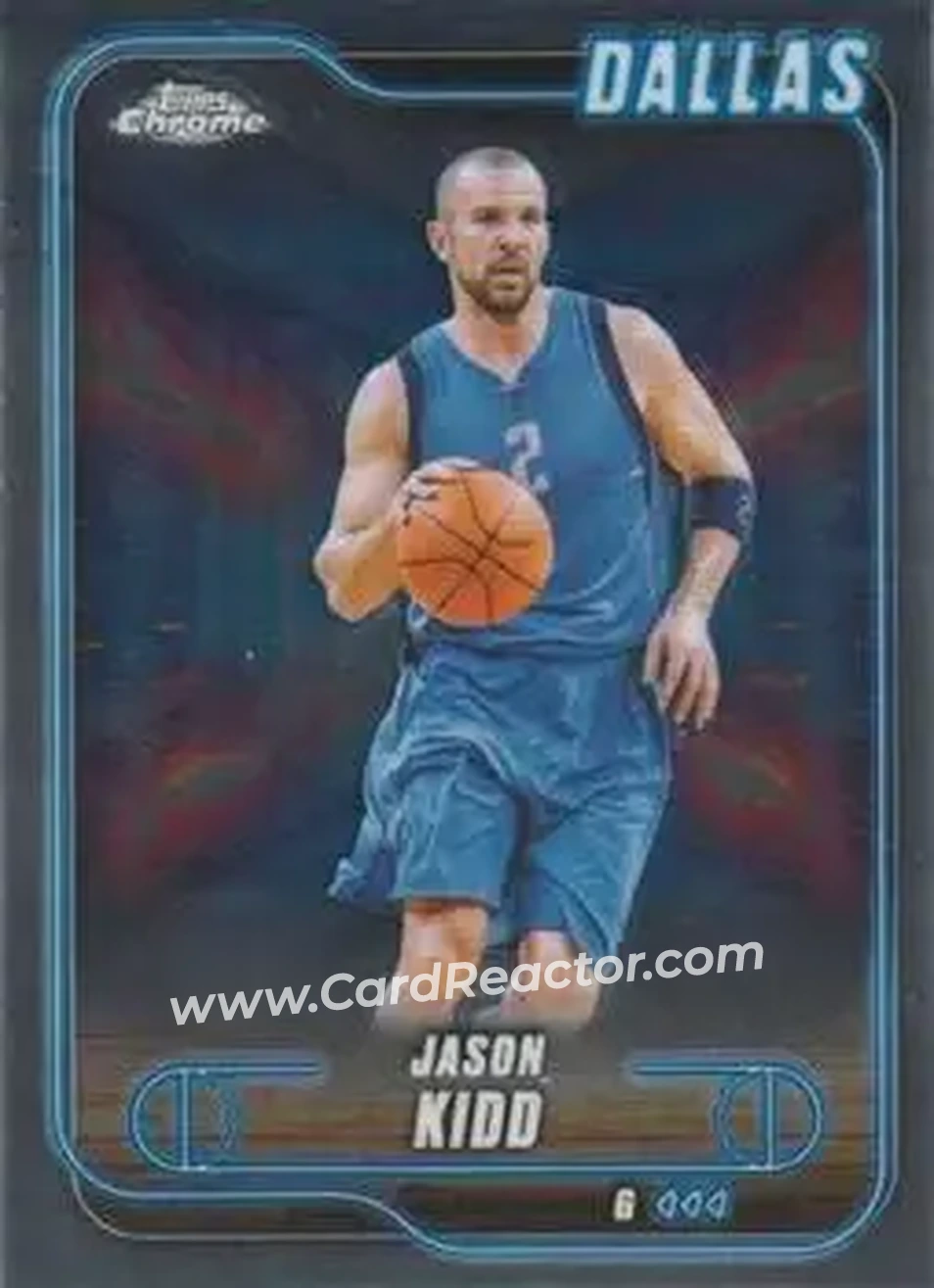 2024-25 Topps Chrome #129 - Jason Kidd - Dallas Mavericks - Front 2024-25 Topps Chrome #129 - Jason Kidd - Dallas Mavericks - Front