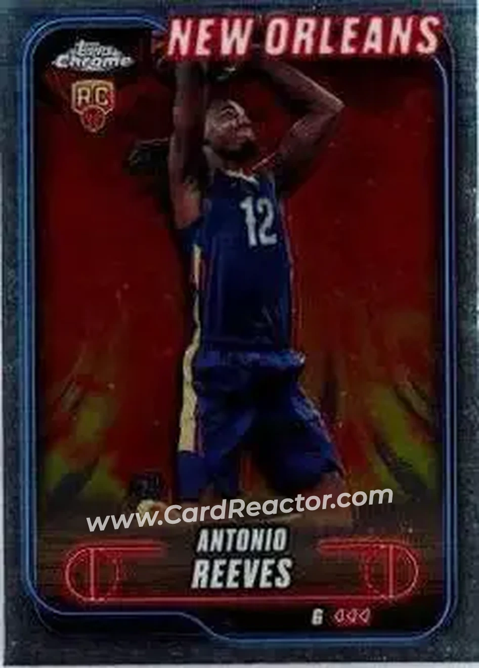 2024-25 Topps Chrome #131 - Antonio Reeves - New Orleans Pelicans - Front
