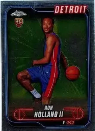 2024-25 Topps Chrome #133 - Ron Holland II - Detroit Pistons 2024-25 Topps Chrome #133 - Ron Holland II - Detroit Pistons