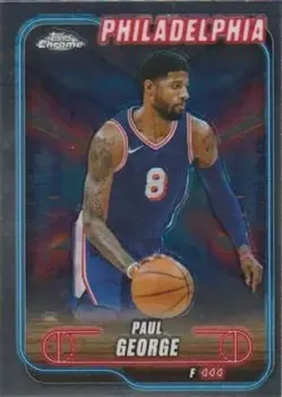 2024-25 Topps Chrome #135 - Paul George - Philadelphia 76ers