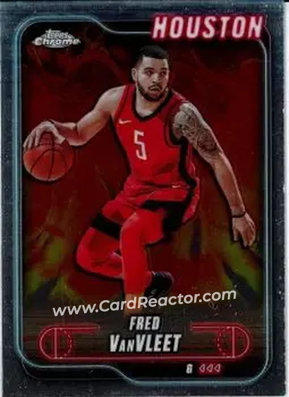 2024-25 Topps Chrome #137 - Fred VanVleet - Houston Rockets - Front