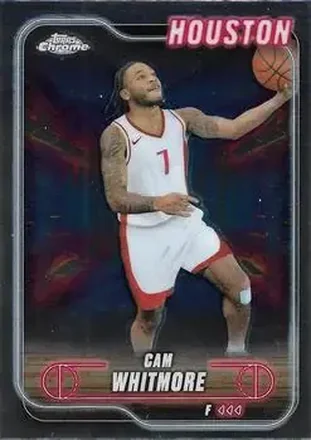 2024-25 Topps Chrome #140 - Cam Whitmore - Houston Rockets