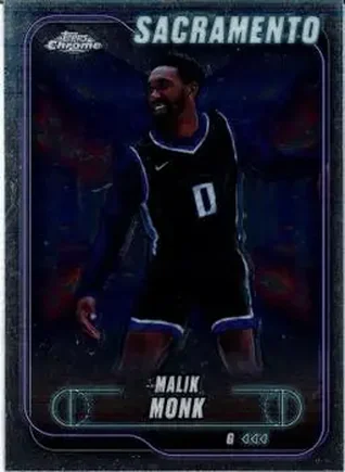 2024-25 Topps Chrome #141 - Malik Monk - Sacramento Kings