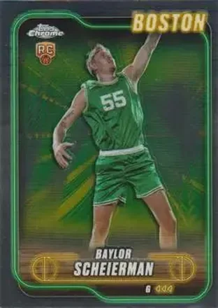 2024-25 Topps Chrome #143 - Baylor Scheierman - Boston Celtics