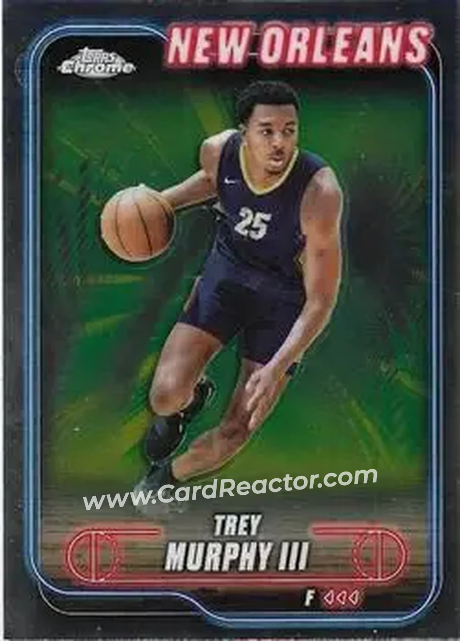 2024-25 Topps Chrome #144 - Trey Murphy III - New Orleans Pelicans - Front