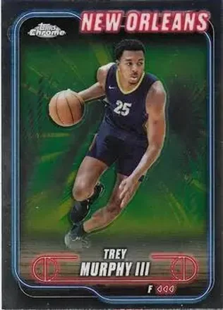 2024-25 Topps Chrome #144 - Trey Murphy III - New Orleans Pelicans