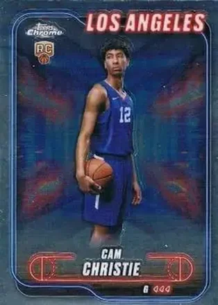 2024-25 Topps Chrome #151 - Cam Christie - Los Angeles Clippers 2024-25 Topps Chrome #151 - Cam Christie - Los Angeles Clippers