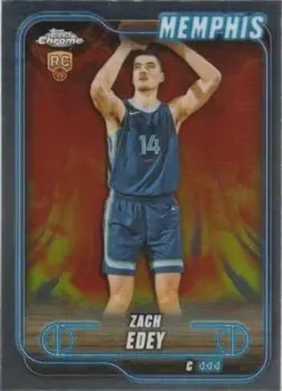 2024-25 Topps Chrome #152 - Zach Edey - Memphis Grizzlies