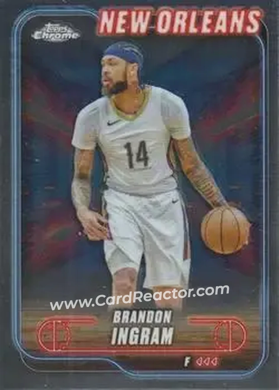 2024-25 Topps Chrome #154 - Brandon Ingram - New Orleans Pelicans - Front