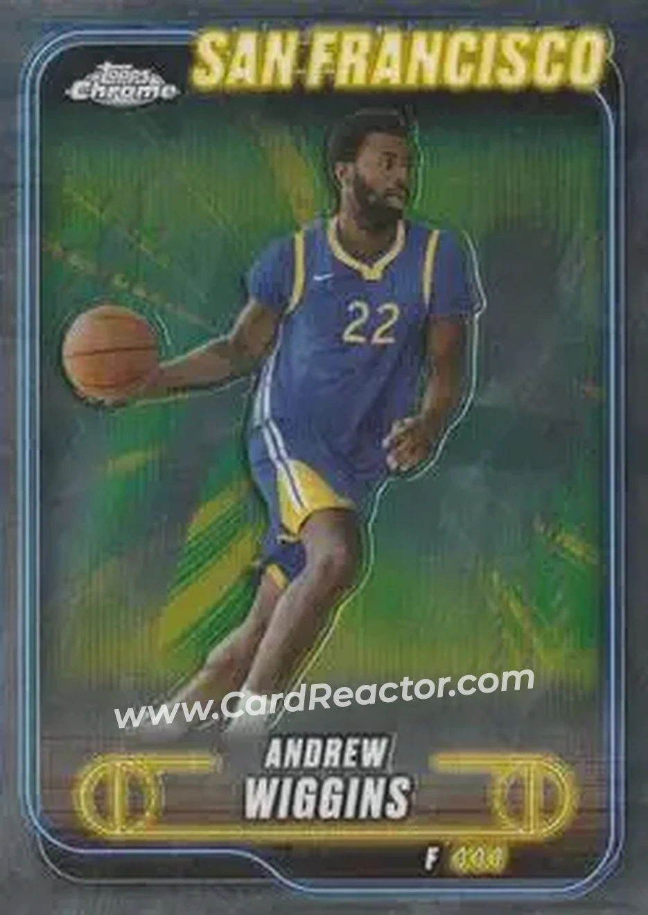 2024-25 Topps Chrome #155 - Andrew Wiggins - Golden State Warriors - Front
