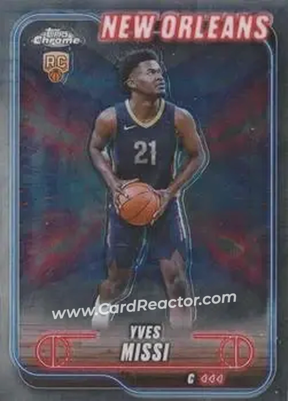 2024-25 Topps Chrome #156 - Yves Missi - New Orleans Pelicans - Front
