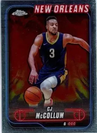 2024-25 Topps Chrome #157 - CJ McCollum - New Orleans Pelicans