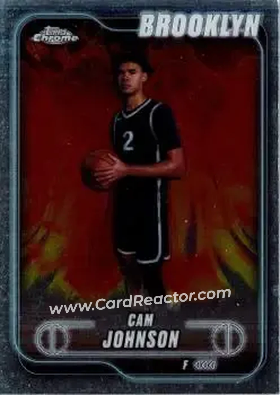 2024-25 Topps Chrome #159 - Cameron Johnson - Brooklyn Nets - Front 2024-25 Topps Chrome #159 - Cameron Johnson - Brooklyn Nets - Front