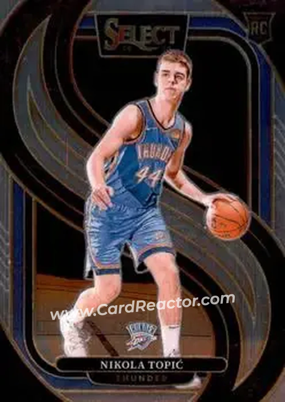 2024-25 Panini Select #171 - Nikola Topić - Oklahoma City Thunder - Front 2024-25 Panini Select #171 - Nikola Topić - Oklahoma City Thunder - Front