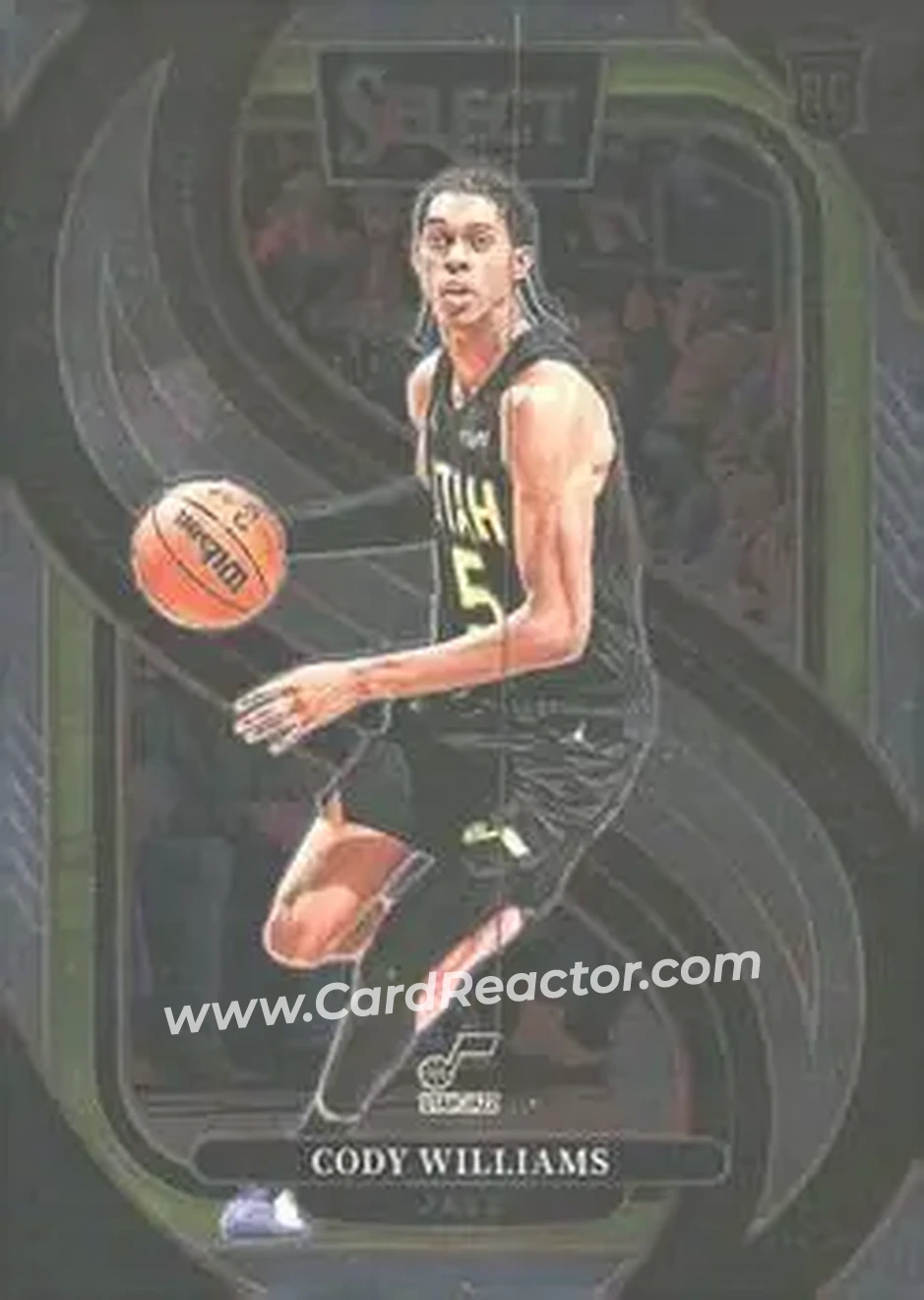 2024-25 Panini Select #172 - Cody Williams - Utah Jazz - Front 2024-25 Panini Select #172 - Cody Williams - Utah Jazz - Front