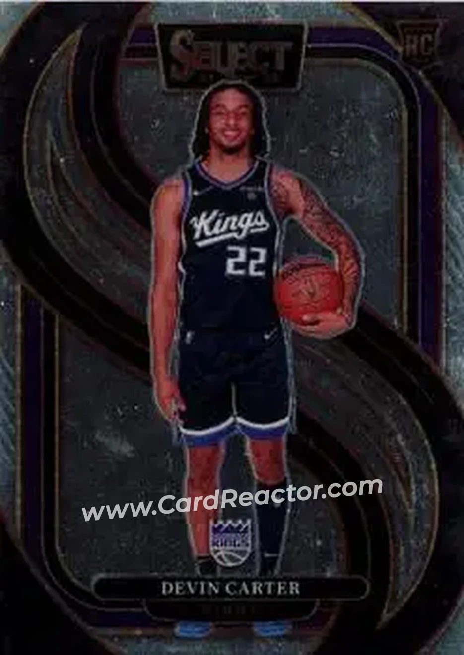 2024-25 Panini Select #174 - Devin Carter - Sacramento Kings - Front
