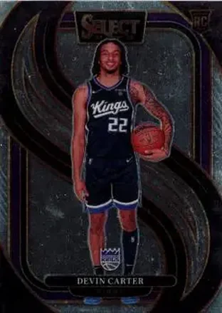 2024-25 Panini Select #174 - Devin Carter - Sacramento Kings